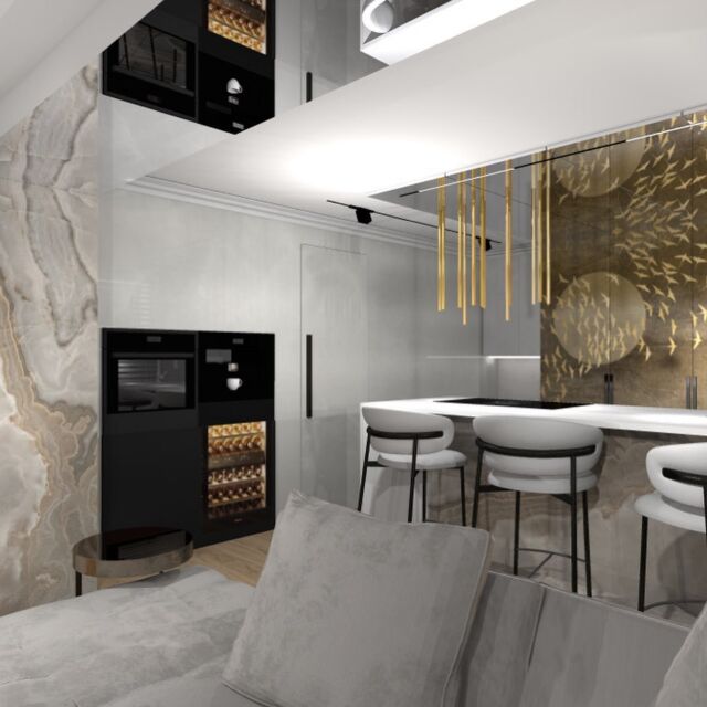 Projekt wnętrza domu, wersja wstępna, wysokość tylko 220 cm! Zadanie: wizualne podwyższenie kondygnacji! #interiordesign #interiordesigner  #furniture #furnituredesign #interiorinspiration #interior #walldesign #interiores #architecture